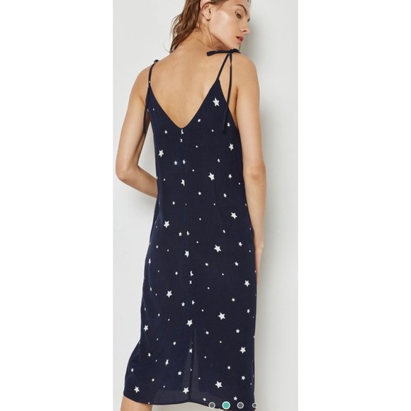 TopShop Star Print Midi Dress 2 - Picture 2 of 10
